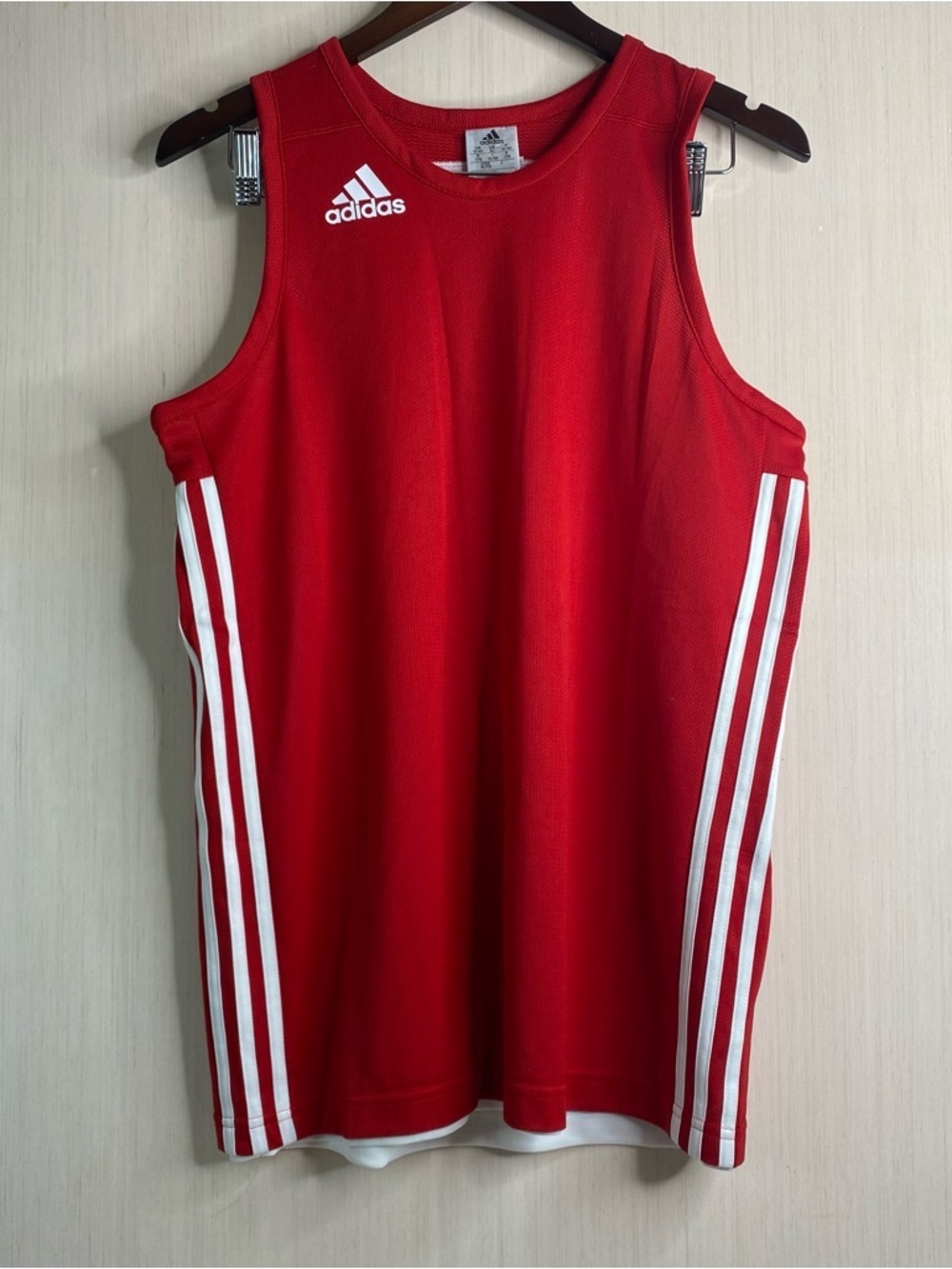 NWT Adidas Youth 3G Speed Reversible Basketball Jersey Red/White Youth XL